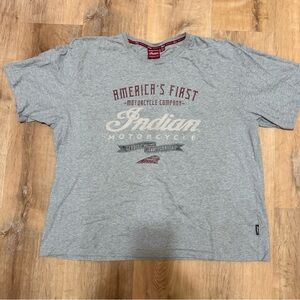 Gray Indian Motorcycle T-Shirt 3XL